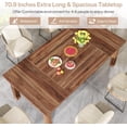 thumbnail image 5 of Tribesigns 70.86" Wood Dining Table for 6-8, Modern Large Rectangle Kitchen Table, Farmhouse Dinner Table Breakfast Table for Kitchen & Dining Room, 5 of 7
