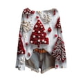 thumbnail image 2 of Birdeem T-Shirt Ample à Manches Longues pour Enfants avec Imprimé de Noël, Col Rond, Mode Courte, T-Shirt de Noël Amusant, T-Shirt de Noël pour Garçons, 2 of 8