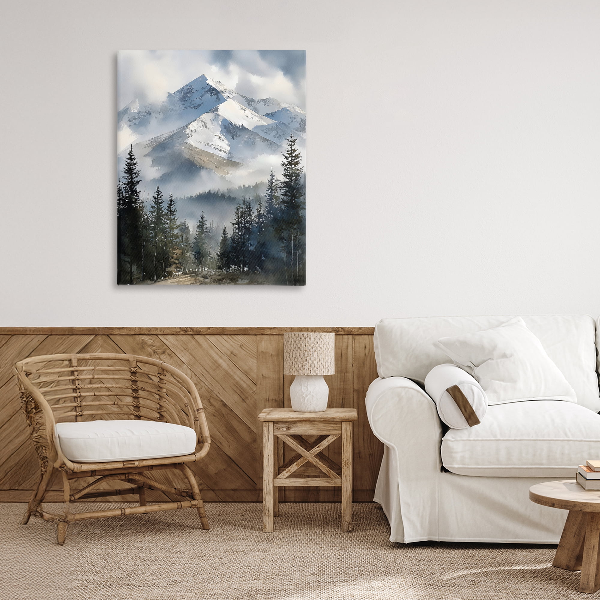 Stupell Industries Snow & Mist Alpines Canvas Wall Art, design by Franklyn Gregory