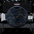 thumbnail image 1 of Abstract Luxury Golden Line Pattern Polyester Universal Spare Wheel Tire Cover Wheel Covers for Trailer RV SUV Truck Camper, 1 of 5