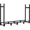 thumbnail image 6 of 8ft Firewood Rack Outdoor Adjustable Heavy Duty Wood Rack Fire Wood Holder for Indoor Storage Fireplace Metal Lumber Organizer Stand Stacker, Black, 6 of 6