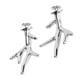 thumbnail image 5 of 2 piezas de adornos para zapatos de asta de reno ABS, clips para zapatos, accesorios para regalos de Navidad, color plateado, 5 of 14