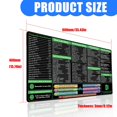 thumbnail image 5 of YIGSECU 400x900x3mm Word Cheats Sheet Keyboards Mouse Pad for Efficiency and Gaming Comfort with NonSlip Base, 5 of 10