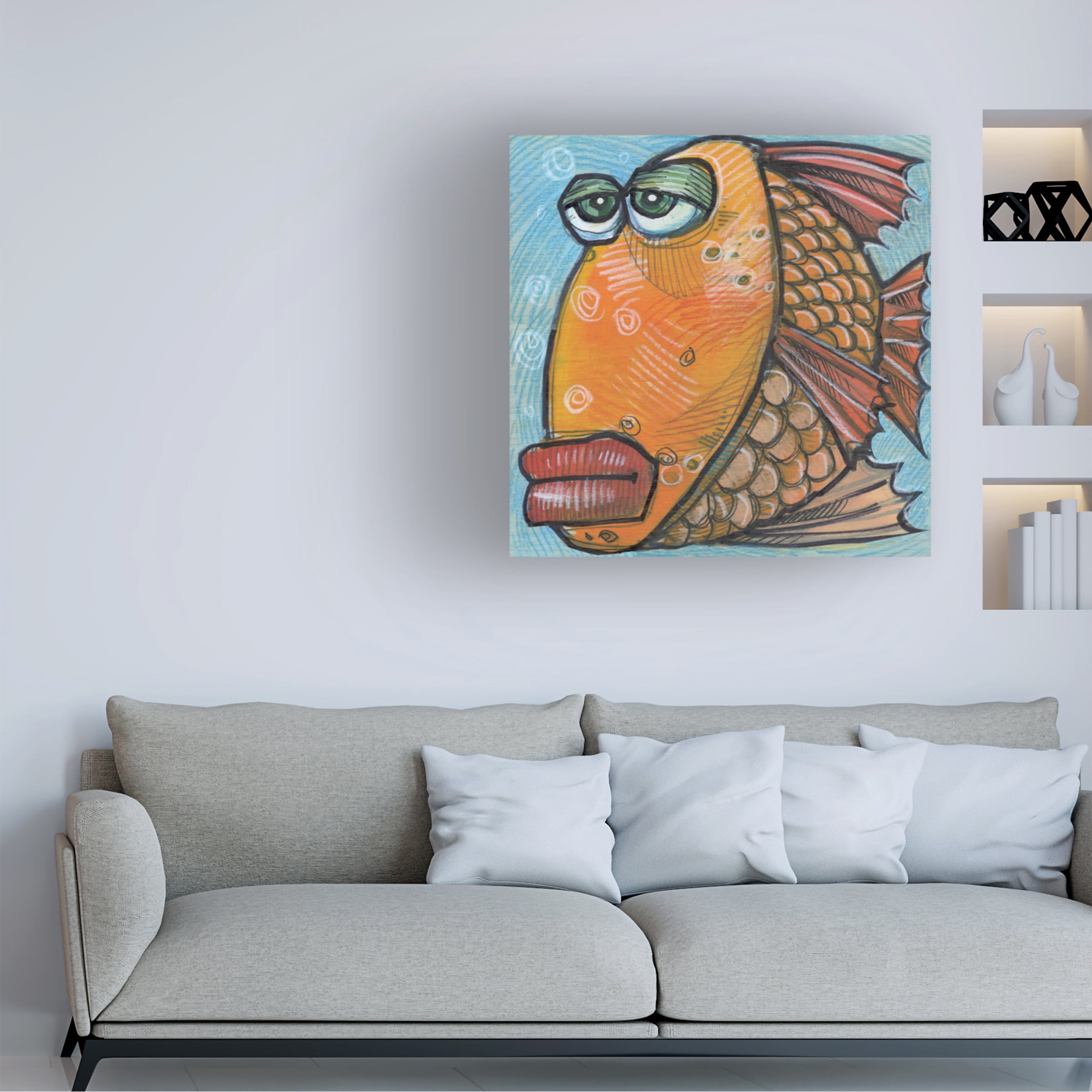 Tim Nyberg 'Fish 10 2019' Canvas Art