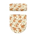 thumbnail image 2 of HELLHERO Toilet Seat Lid Cover Washable for Toilet Stretch Fit Toilet Top Cover, Cute Hamsters with Flowers, 2 of 8