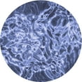 thumbnail image 1 of Ahgly Company Machine Washable Indoor Round Transitional Sky Blue Area Rugs, 7' Round, 1 of 7