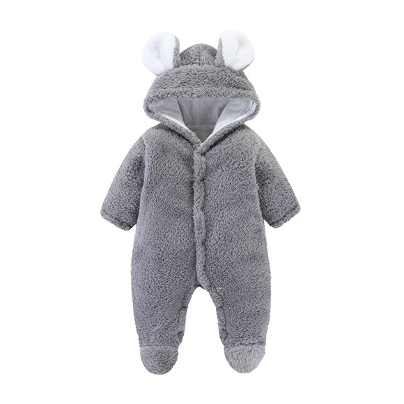 Yammkia Toddler Snow Suit Newborn Baby Snowsuit Cute Boy Clothes Toddler Girl Snow Suits Jacket for Infant 3 6 Months (Grey,3-6 Months)