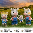 thumbnail image 4 of Honey Bee Acres The Cloverberrys Cow Family, 4 Miniature Doll Figures, Ages 3 and Up, 4 of 8