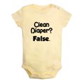 thumbnail image 2 of iDzn Clean Diaper False Funny Rompers For Babies, Newborn Baby Unisex Bodysuits, Infant Jumpsuits, Toddler 0-24 Months Kids One-Piece Oufits, 2 of 5
