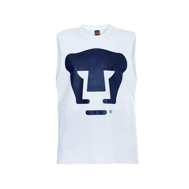 Playera Pumas Old School Sports Para Hombre Talla M Blanco/azul