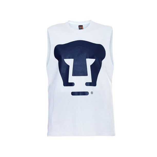 Playera Pumas Old School Sports Para Hombre Talla CH Blanco/azul