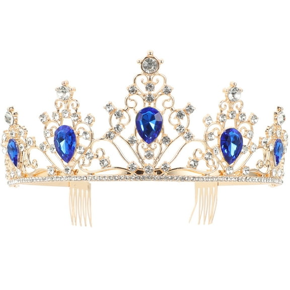 Crowns and Tiaras Wedding Accessories Bride to Be Costume Adult Women Blue