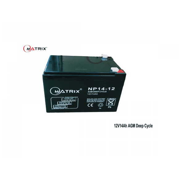 14Ah AGM Deep Cycle Battery 12V