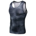 thumbnail image 2 of BXINGOHAI Men's Sport Compression Tank Top Running Workout Sleeveless Shirts Athletic Base Layer Undershirts Gray,M, 2 of 6