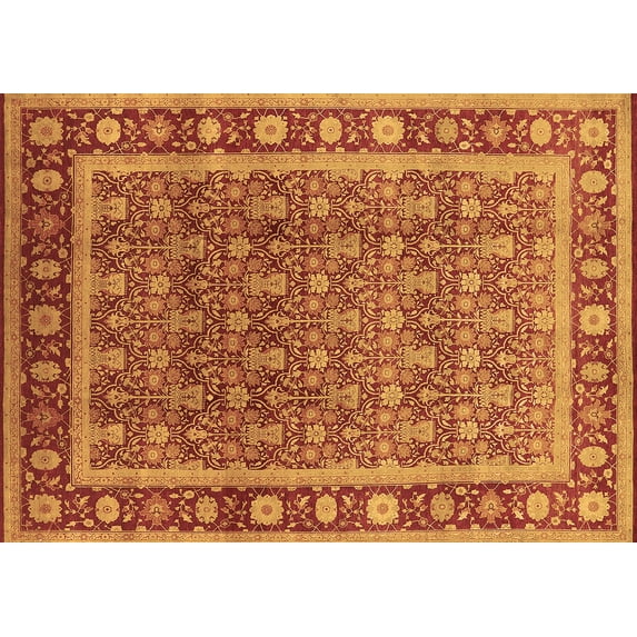 Ahgly Company Indoor Rectangle Oriental Brown Traditional Area Rugs, 6' x 9'