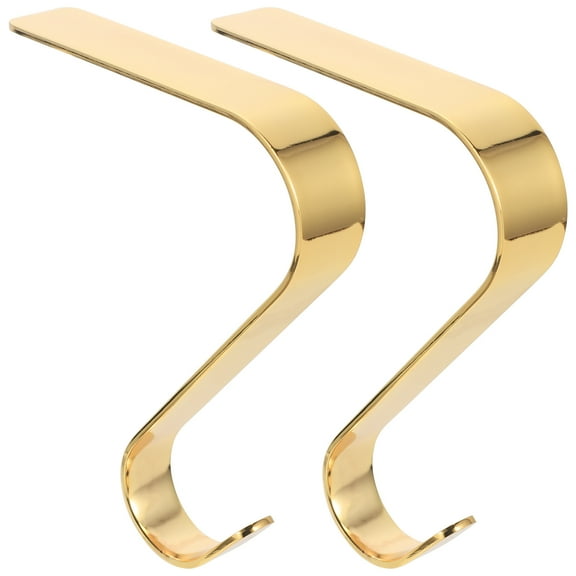 4 Pcs Christmas Fireplace Hooks Decor Socks Xmas Fixing Hanger Metal Clothes Rack Stocking