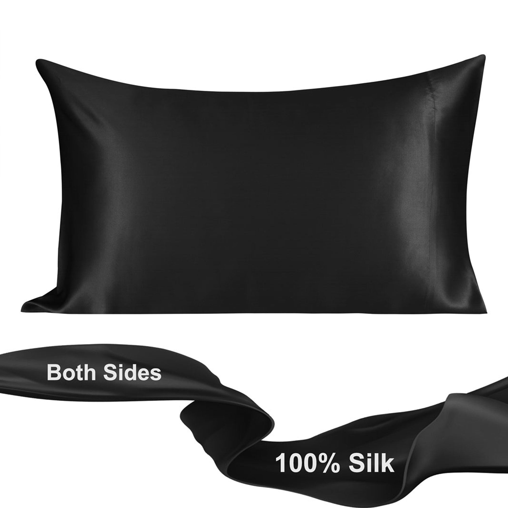 PiccoCasa 100 Pure Silk Pillowcase for Facial Beauty and Hair with