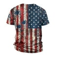 thumbnail image 4 of Yiaimeir Independence Day Men's T-shirt Printed Casual Round Neck Short Sleeved T-shirt, 4 of 4