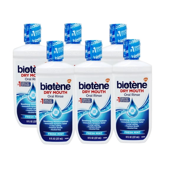 Biotene Dry Mouth Mouthwash 8 oz (Pack of 6)