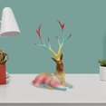 thumbnail image 6 of Esquirla Reindeer Statue Deer Statue Ornaments Home Decor Elk Sculpture Deer Figurine for Desktop Cabinet Table Centerpiece NightStand Sitting Deer, 6 of 8
