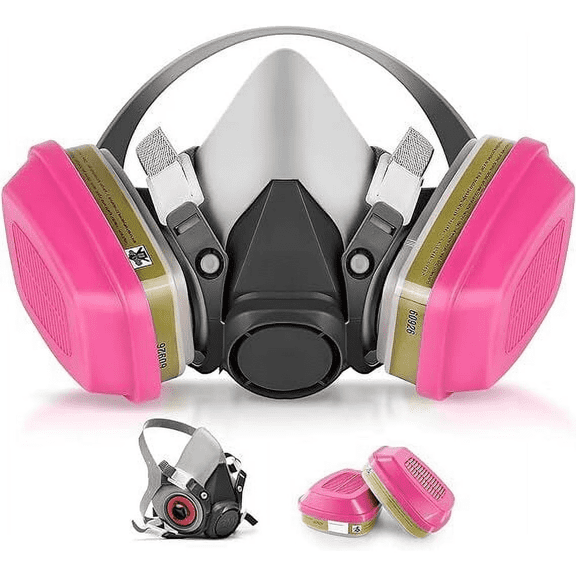 YYKUXI Face Respirator Mask - Masks with 60926 Activated Carbon Filter, Against Dust, Gases, Organic Vapor
