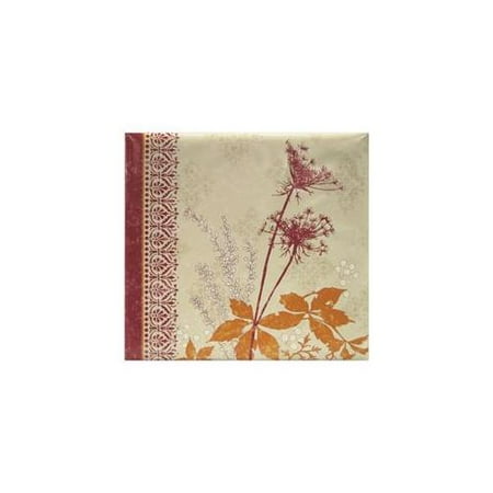 Mbi 866119 Black Cherry Dandelion Postbound Album 12 x 12 Inch