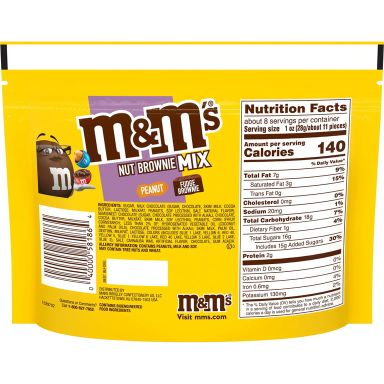 M&M'S Peanut Dark Chocolate Candy Sharing Size Bag, 9.4 oz