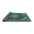 thumbnail image 2 of Ahgly Company Indoor Square Persian Turquoise Blue Traditional Area Rugs, 7' Square, 2 of 4