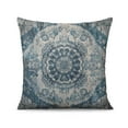 thumbnail image 2 of Ethnic Design Boho Decorative Linen Blue Carpet Pattern Throw Pillow Covers 18 X 18 Inch, Set Of 4, Linen Study Sofa Cushion Cover Indoor Living Room Home Decor, 2 of 6