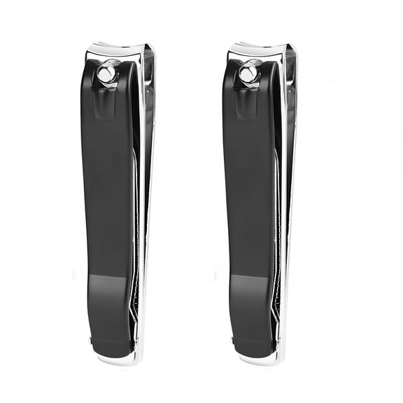 FACEGA Large Nail Clippers Set, 2 Pcs Premium Stainless Steel Fingernail & Toenail Clippers Curved Blade with Sharp and Sturdy Blade