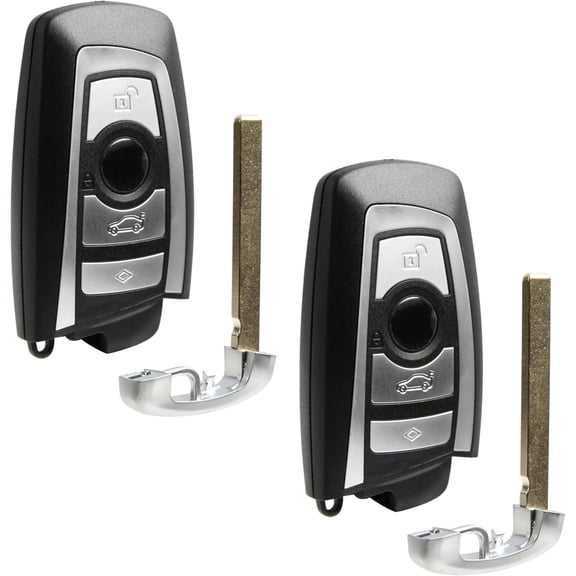 2X Keyless Entry Remote Key Fob Replacement for 2009 2010 2011 2012 2013 2014 2015 2016 BMW 3 5 7 Series (YGOHUF5662, FEM, 433)