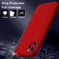 thumbnail image 2 of for iPhone 11 Case, Thin Liquid Silicone Case,Shockproof,Slim Thin Phone Case for iPhone 11, Full Body Screen Camera Protective Cover-Red 2-IP11-03, 2 of 7
