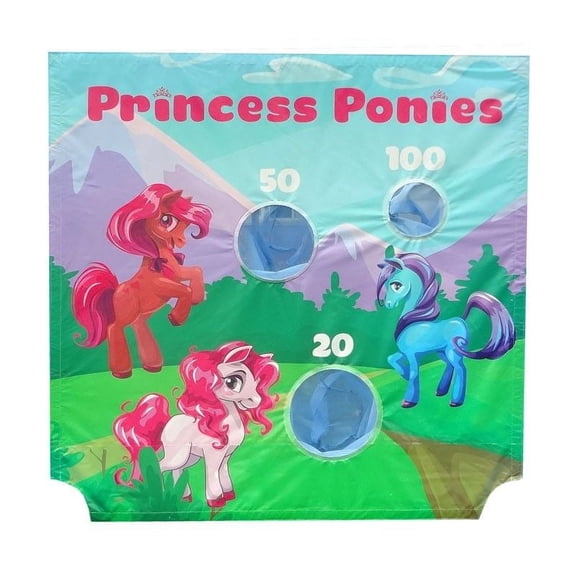 TentandTable Replacement Inflatable Frame Game Panel Only, Princess Ponies