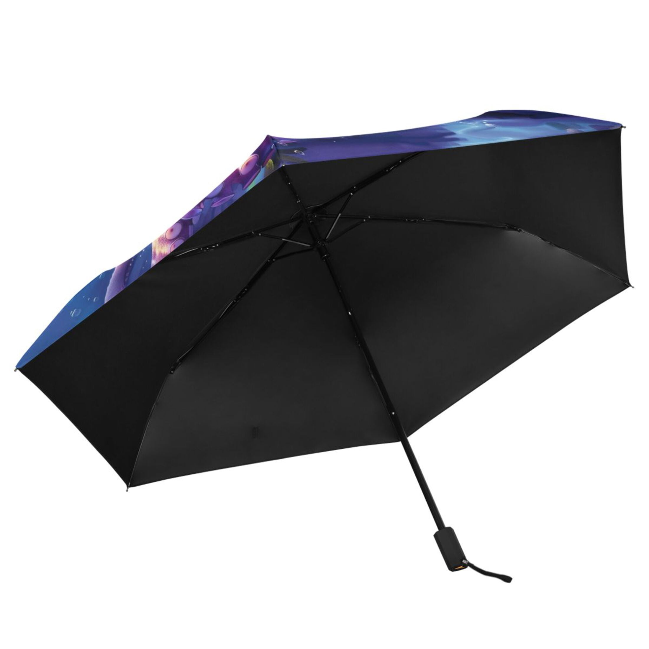 Underwater Octopus Compact Sun Umbrella Windproof Travel Umbrellas for Rain Strong Portable UV Protection