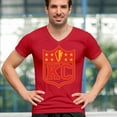 thumbnail image 4 of Kansas Shield Men's V-Neck T-shirt Champions Game Day Fantasy Football K.C. Fan, 4 of 7