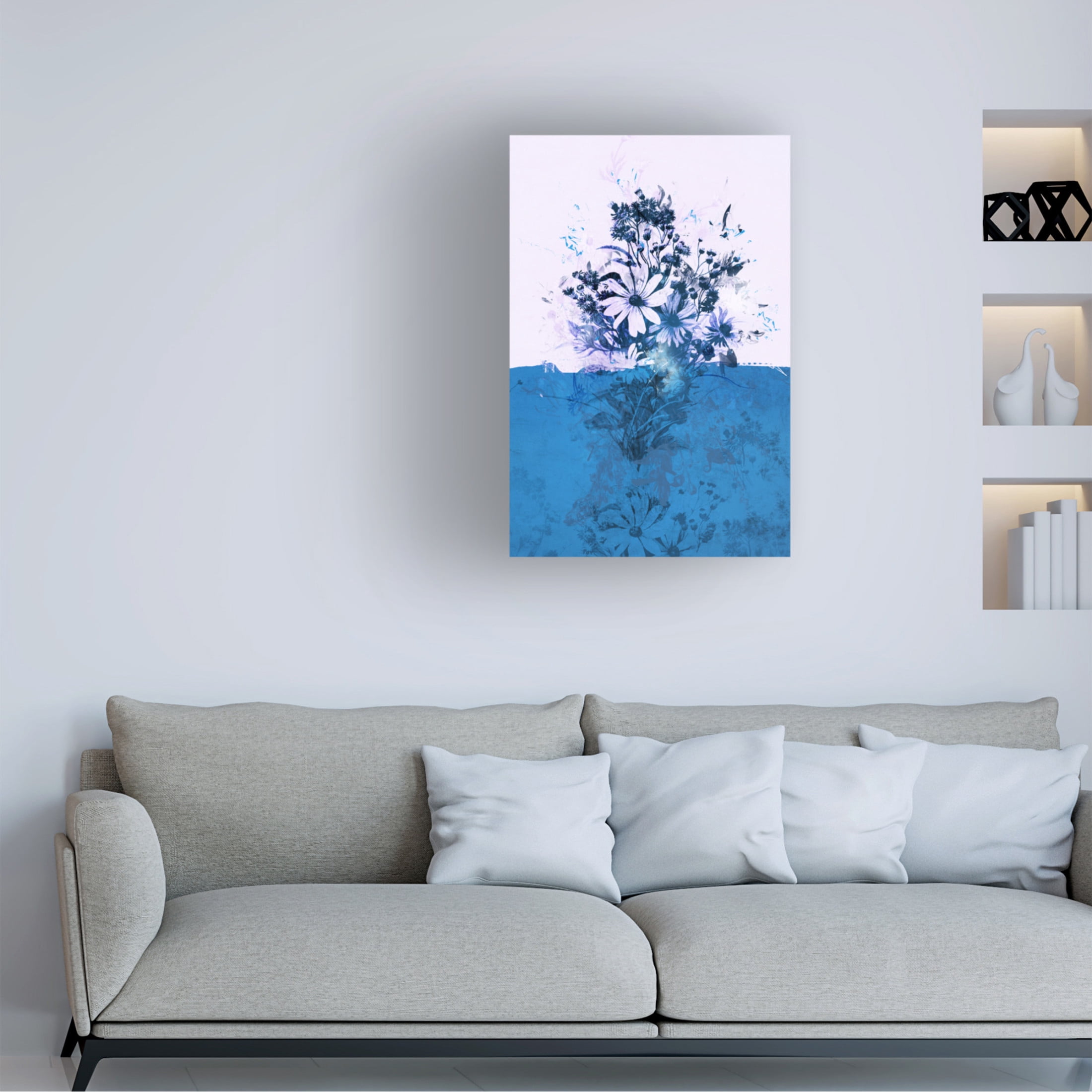 Canvas Wall Art - Teis Albers 'Florage 1' Wall Art for Living Room, Bedroom, or Office Décor by Trademark Fine Art - 22 x 32 Inches
