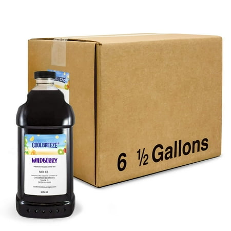 Coolbreeze Beverages Ready To Use Frozen Drink Machine Mix Premium Slush Syrup – One Case (Six 1/2 Gal Bottles) – Wildberry Coolbreeze Beverages Ready To Use Frozen Drink Machine Mix Premium Slush Syrup – One Case (Six 1/2 Gal Bottles) – Wildberry