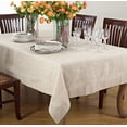 thumbnail image 2 of Fennco Styles Classic Everyday Design Solid Color Tablecloth 56" W X 96" L - Beige Rectangular Table Cover for Home Décor, Dining Table, Banquet, Family Gatherings, and Special Occasions …, 2 of 2