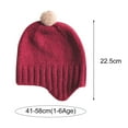 thumbnail image 5 of 1-6 Years Toddler Winter Hat Baby Boys Girls Pom Pom Beanie Hat Double Layer Kids Knit Winter Pom Hats, 5 of 8