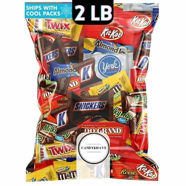 Halloween Assorted Chocolate Candy Variety Pack - 2lb Assorted Bulk Chocolate Candy & Chocolate Gifts - Halloween Chocolate Candy Individually Wrapped- Mixed Candy Chocolate Assortment Bags