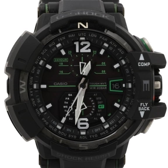 Pre-Owned CASIO G-SHOCK MASTER OF G - AIR GRAVITYMASTER GW-A1100-1A3JF Black Resin Men's Analog...