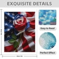 thumbnail image 3 of Diamond Art Kits for Adults - 5d Red White Blue Rose Flag Diamond Painting for Adults, Diamond Art for Adults Beginners, Diamond Painting Kits for Adults for Home Wall Decor, 3 of 7