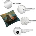 thumbnail image 4 of MLJA Funny Cats Throw Pillow Cover The Two Brave Cats are in The Steel Decorative Pillow Case Cushion Cover Home Sofa Decor Pillow Cover，2Pcs, 4 of 6