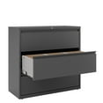 thumbnail image 5 of Hirsh Pro 42 inch Wide 3 Drawer Metal Lateral File Cabinet for Home and Office, Holds Letter, Legal and A4 Hanging Folders, Charcoal, 5 of 6