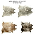 thumbnail image 2 of Hair On Hide Leather, Panel, Exotic Grey, 2 of 5