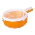 thumbnail image 2 of Accesorio de cesta de drenaje, contenedor multifuncional, utensilios de cocina, resistente, para lavar frutas en el refrigerador, cuenco para escurrir Naranja, 2 of 6