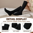 thumbnail image 4 of JIANFANG Fuzzy Socks for Women 3 Pairs Knee High Fluffy Soft Warm Stocking Cozy Slipper Plush Winter Long Christmas Socks, 4 of 6