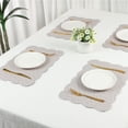 thumbnail image 7 of Unique Bargains Set of 6 Ruffle Placemats for Kitchen Dining Table Decor Gray, 7 of 7