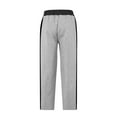 thumbnail image 6 of LNWUY Men's Baggy Wide Leg Sweatpants Double Waisted Color Block Drawstring Elastic Waist Sweat Pants for Casual Work Gray M, 6 of 7