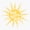 1pcs, variant on Here Comes the Sun Sticker